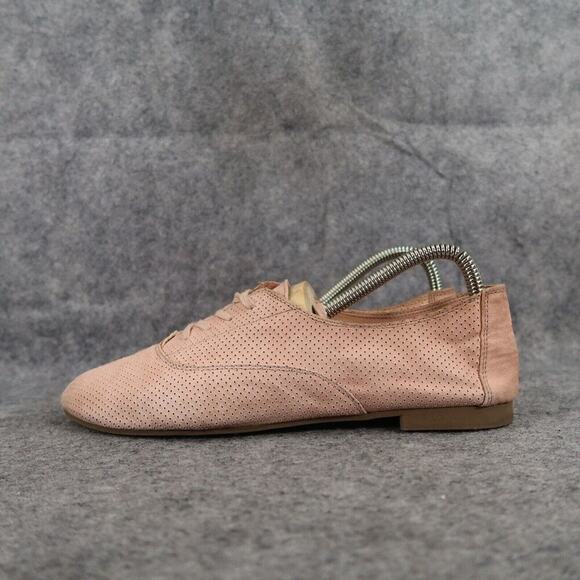 Lower East Side Shoes Womens 8 Oxford Flats Lace Up Fashion Casual Perforated - Picture 4 of 13